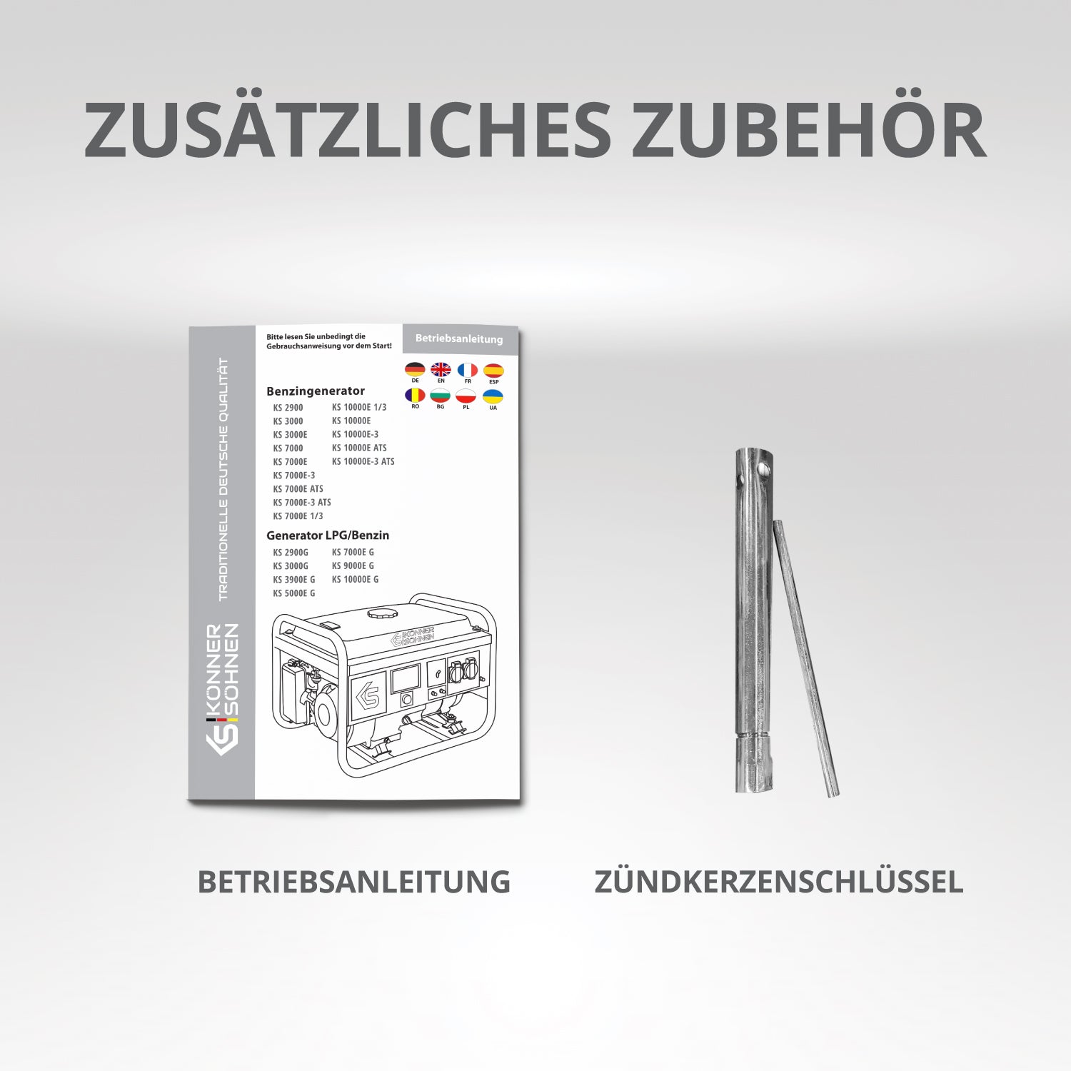Benzinski generator „Könner & Söhnen“ KS 2900