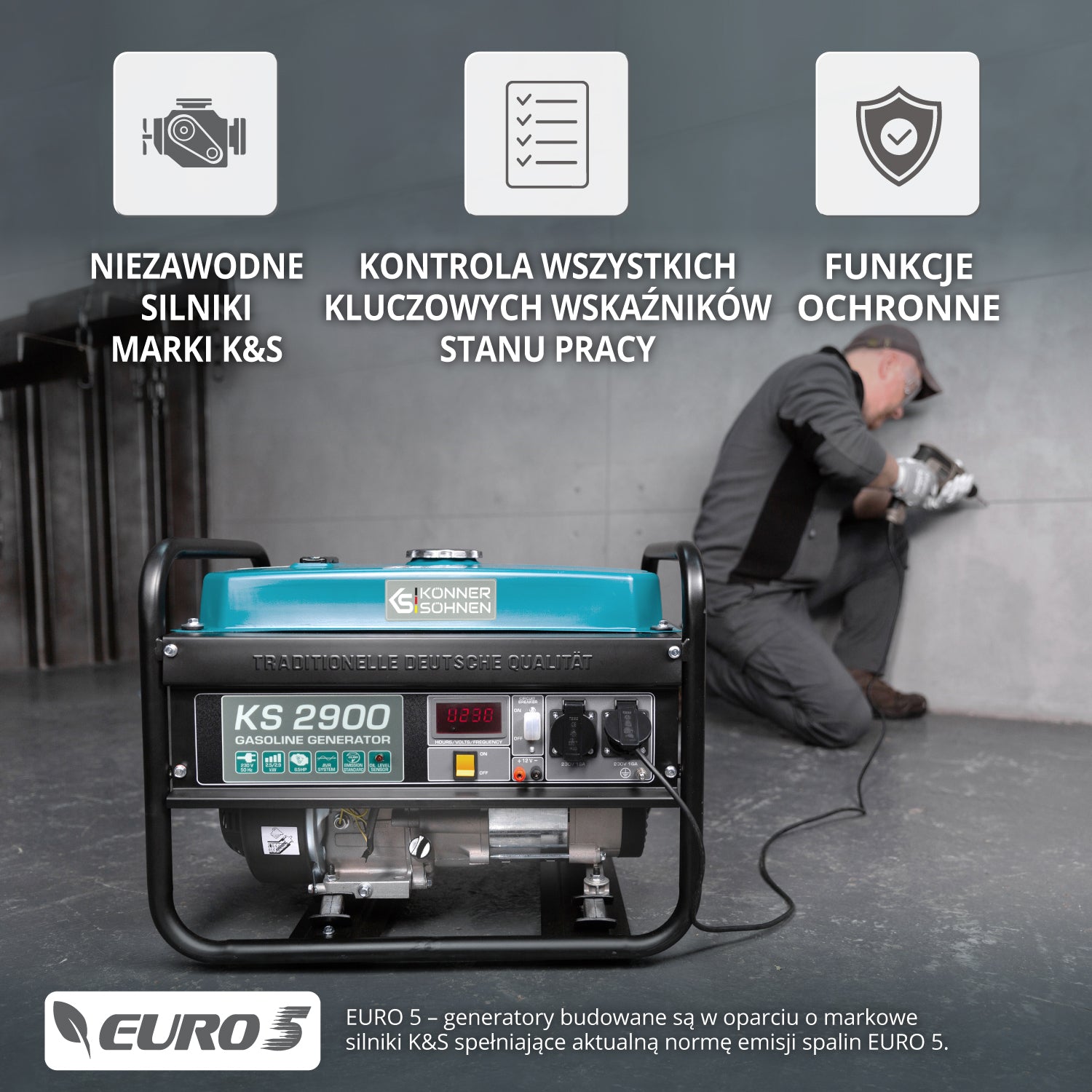 Generator benzynowy „Könner & Söhnen” KS 2900