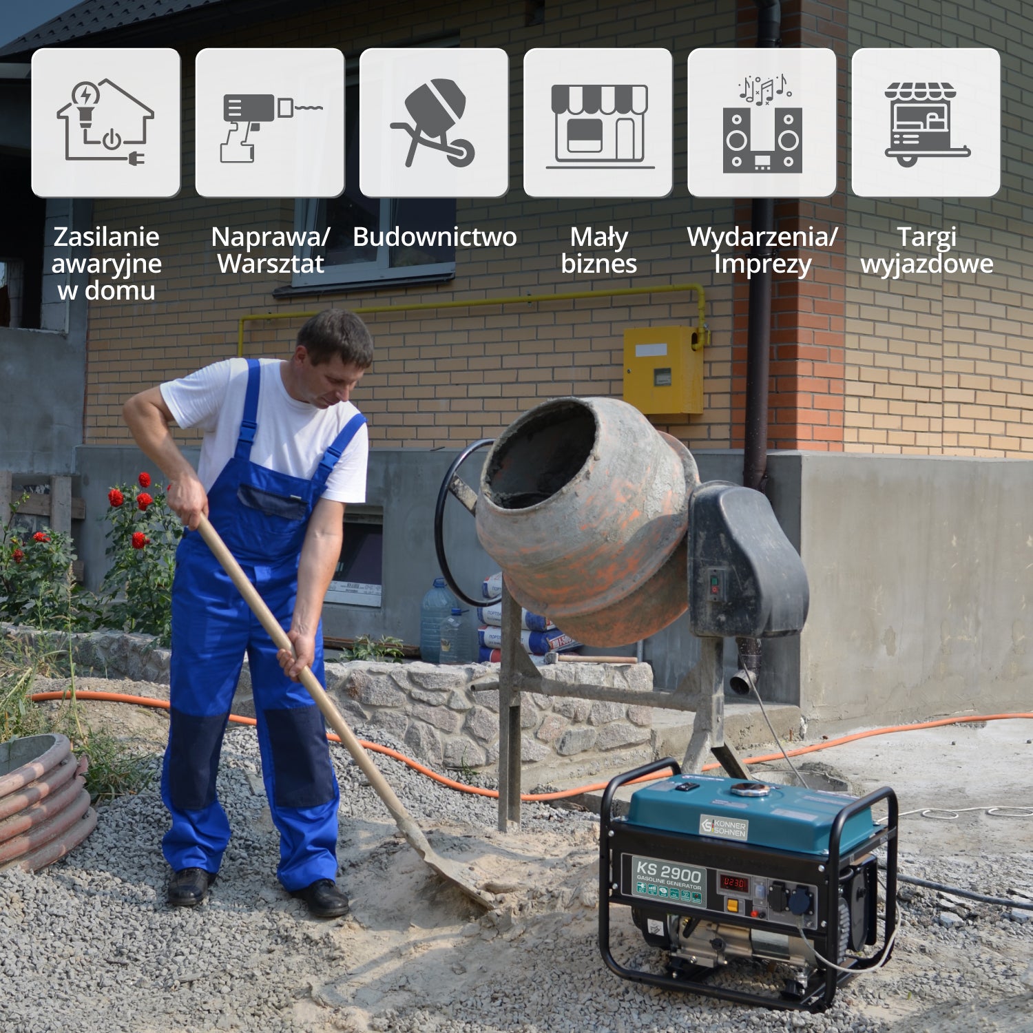 Generator benzynowy „Könner & Söhnen” KS 2900