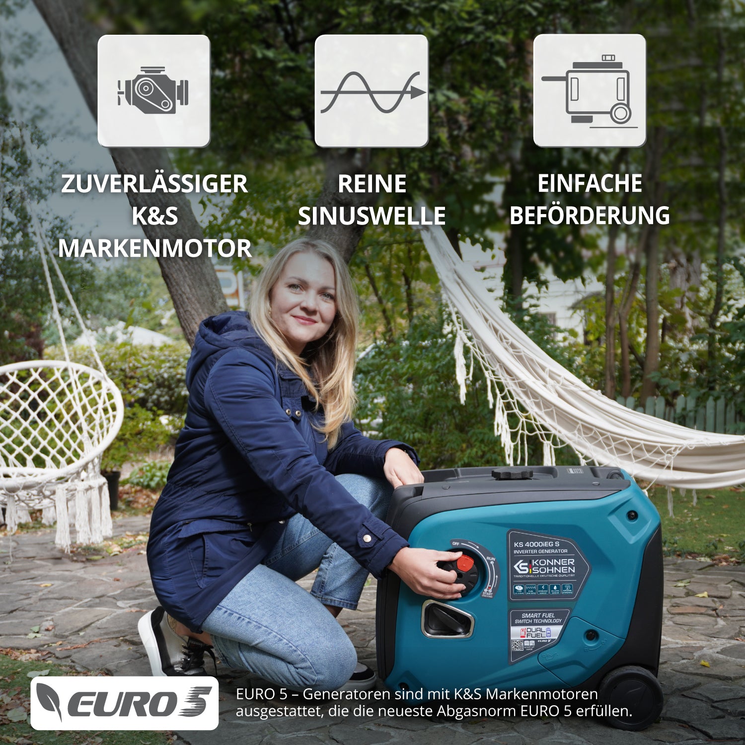 LPG/benzinski invertorski generator KS 4000iEG S