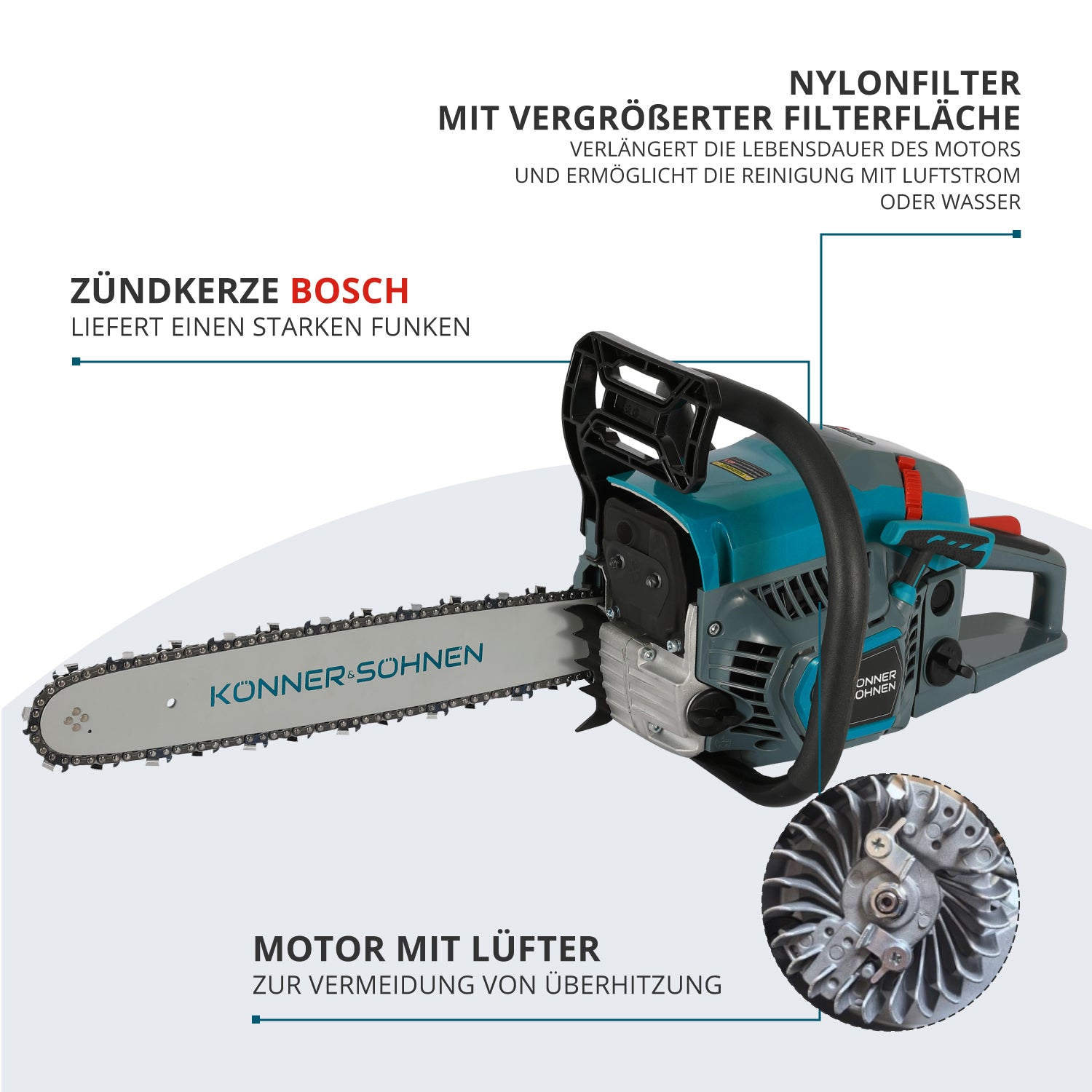 Benzinska motorna testera KS CS21G-16