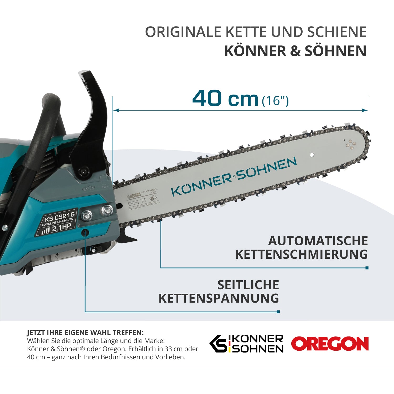 Benzinska motorna testera KS CS21G-16