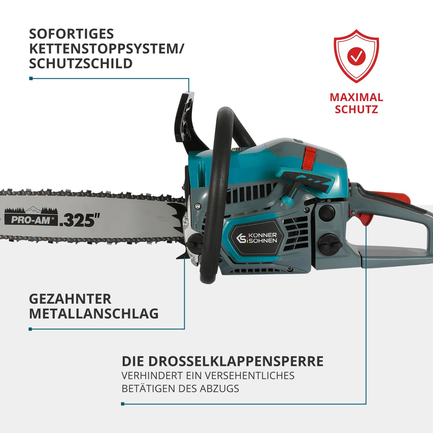 Benzin-Kettensäge KS CS31G-16-1