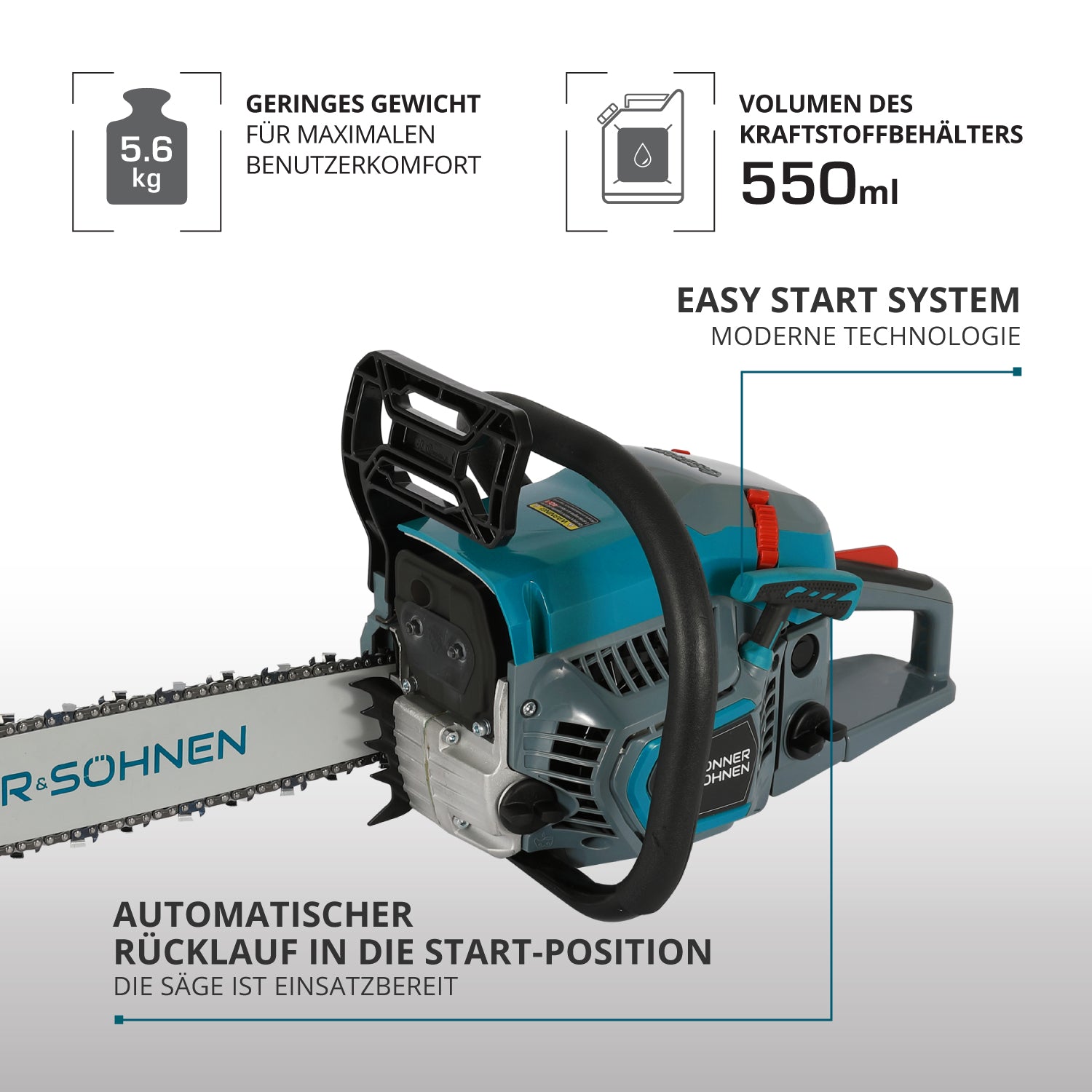 Benzin-Kettensäge KS CS31G-16