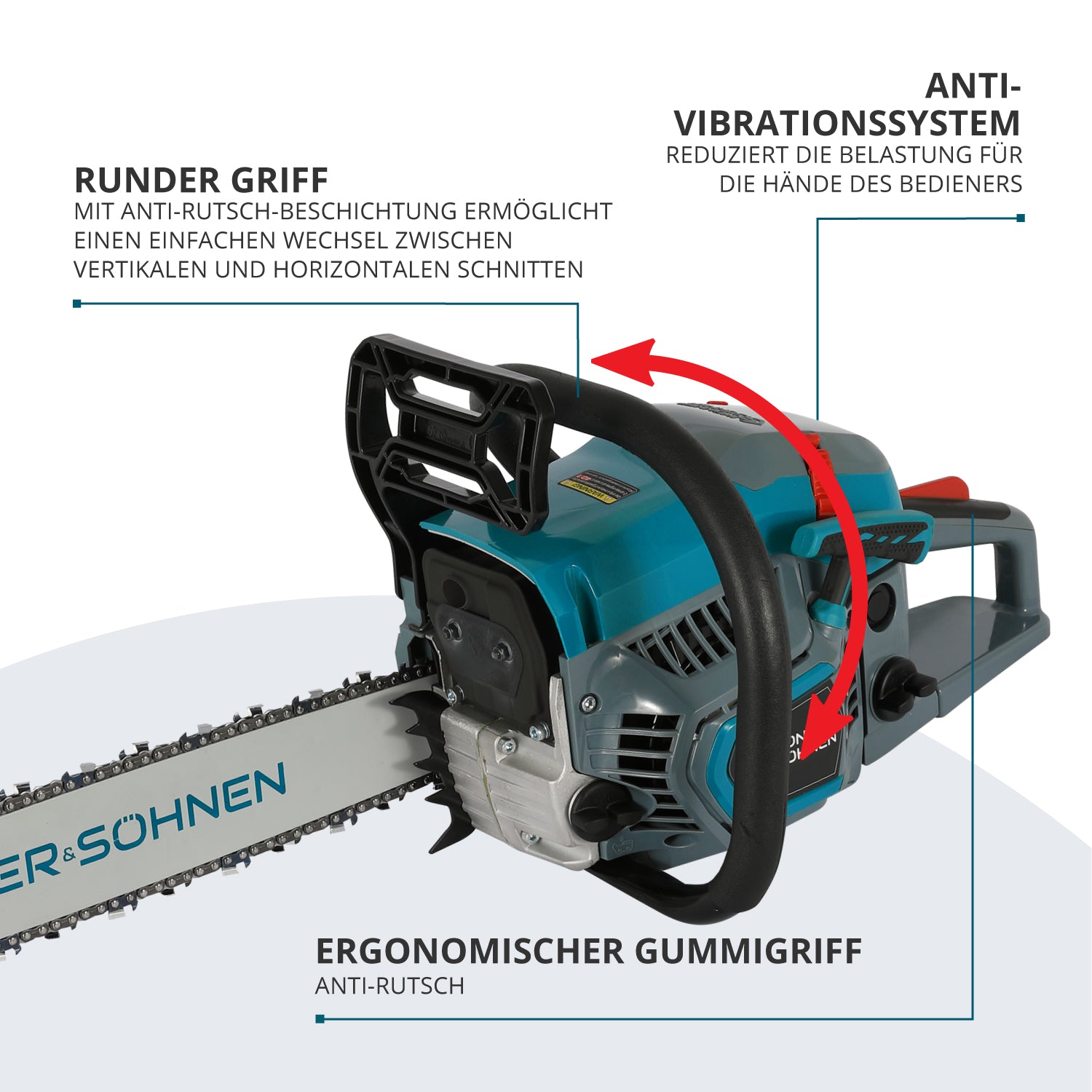 Benzin-Kettensäge KS CS31G-16