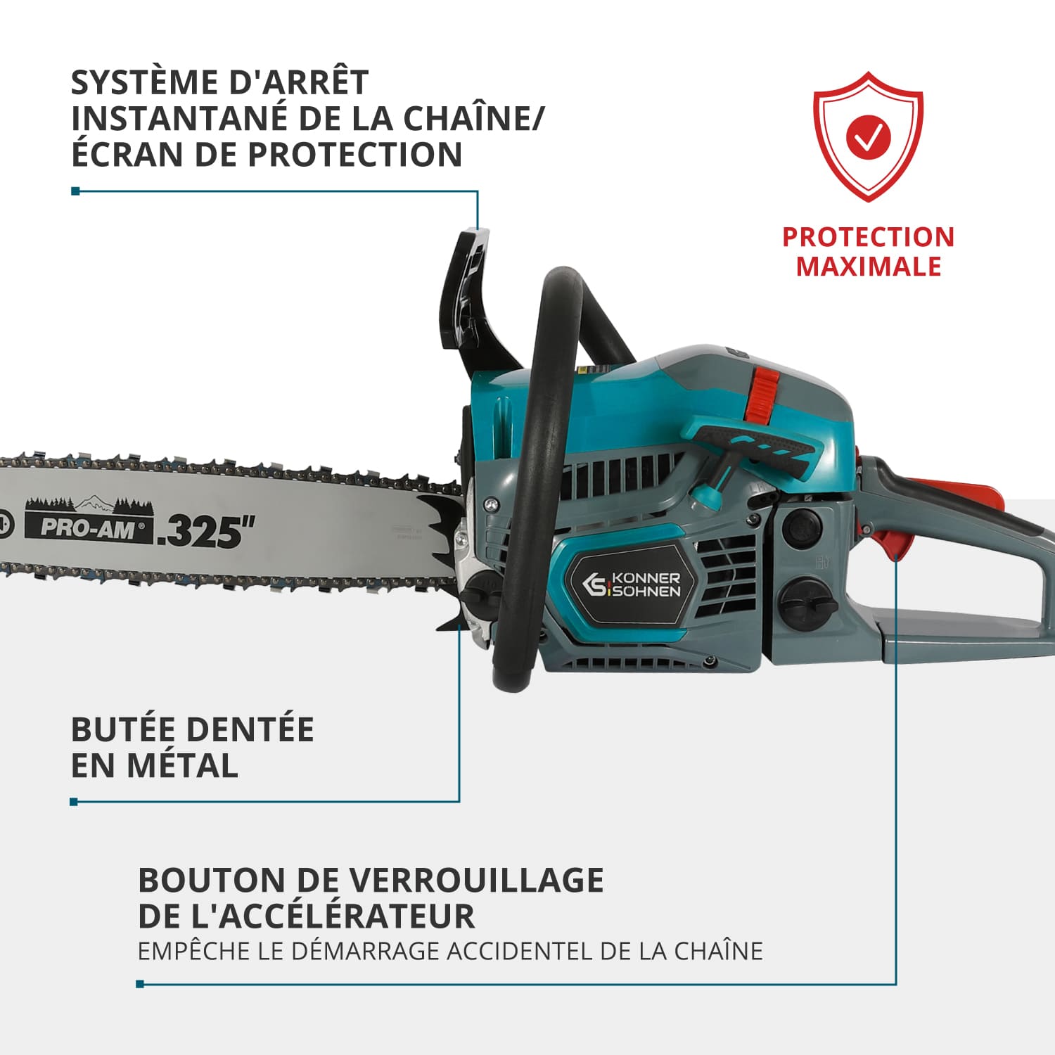 Tronçonneuse à essence KS CS31G-18-1