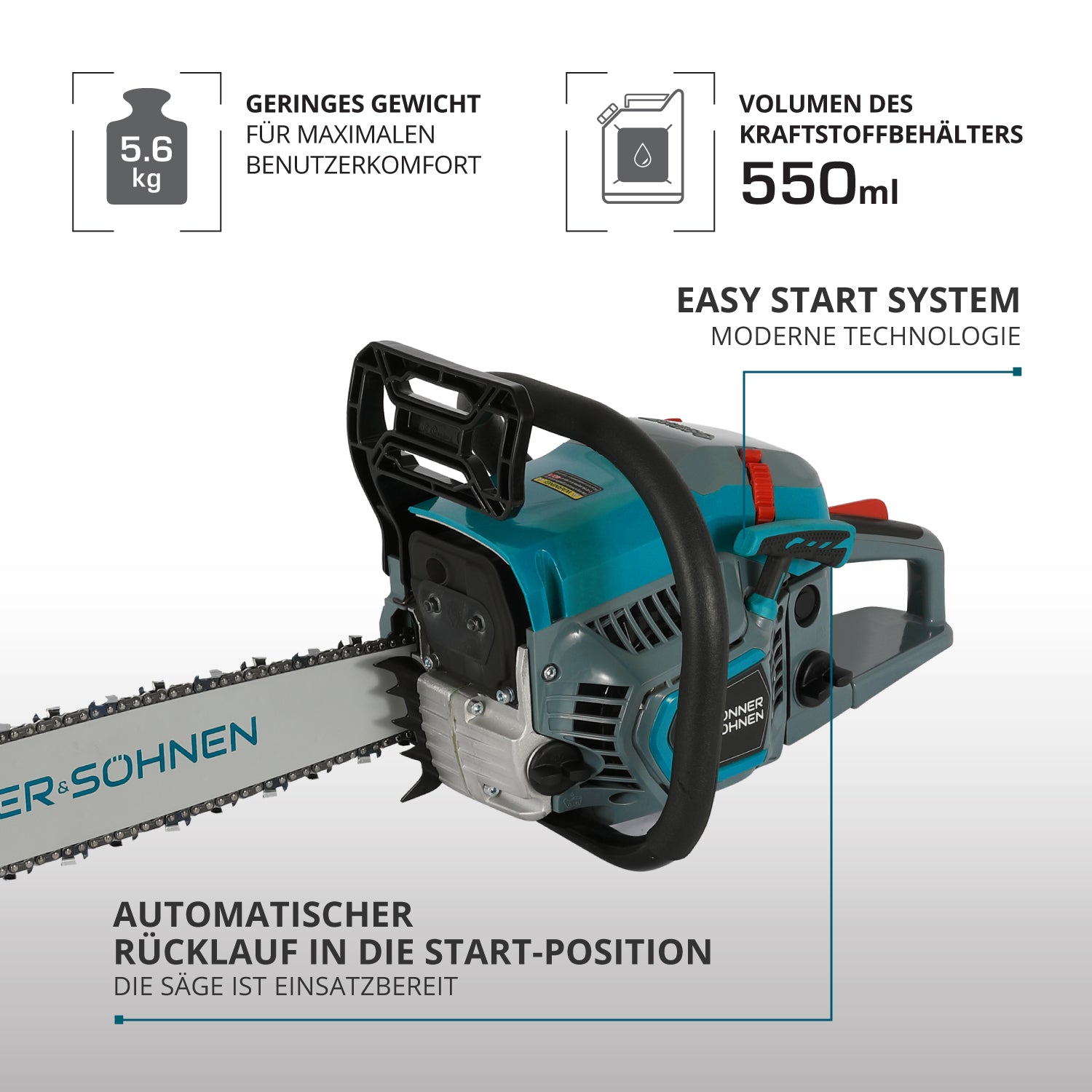 Benzin-Kettensäge KS CS31G-20