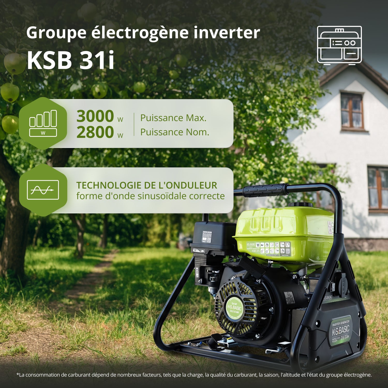 Groupe électrogène Inverter KSB 31i