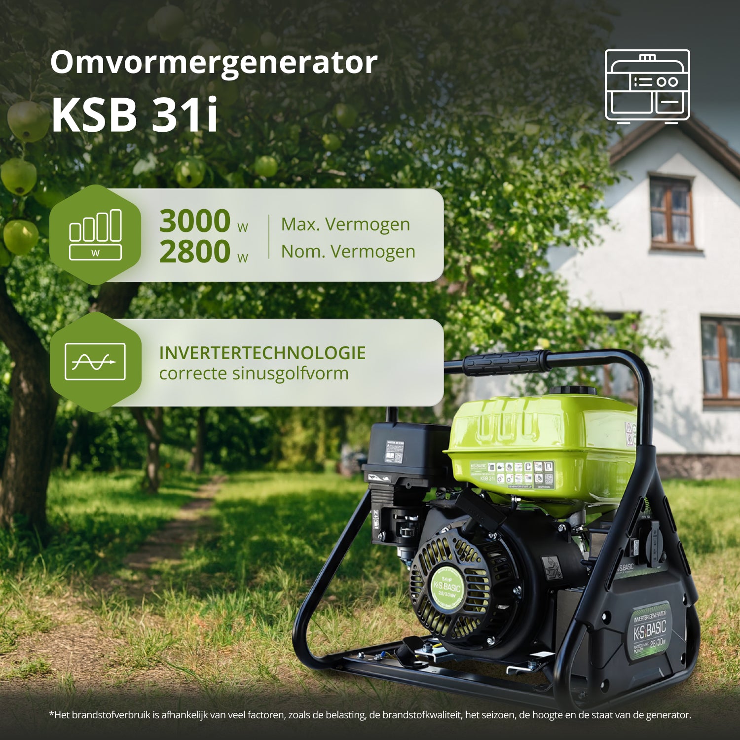 Invertergenerator KSB 31i