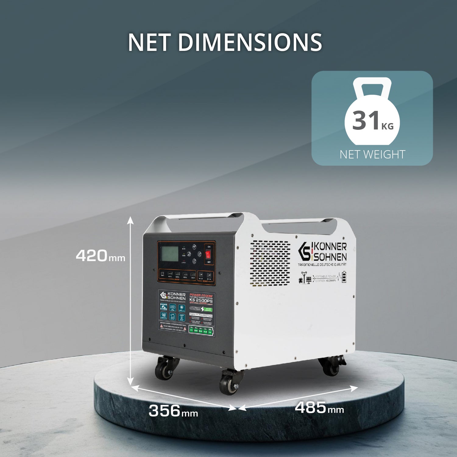 Krachtige krachtcentrale KS 2500PS