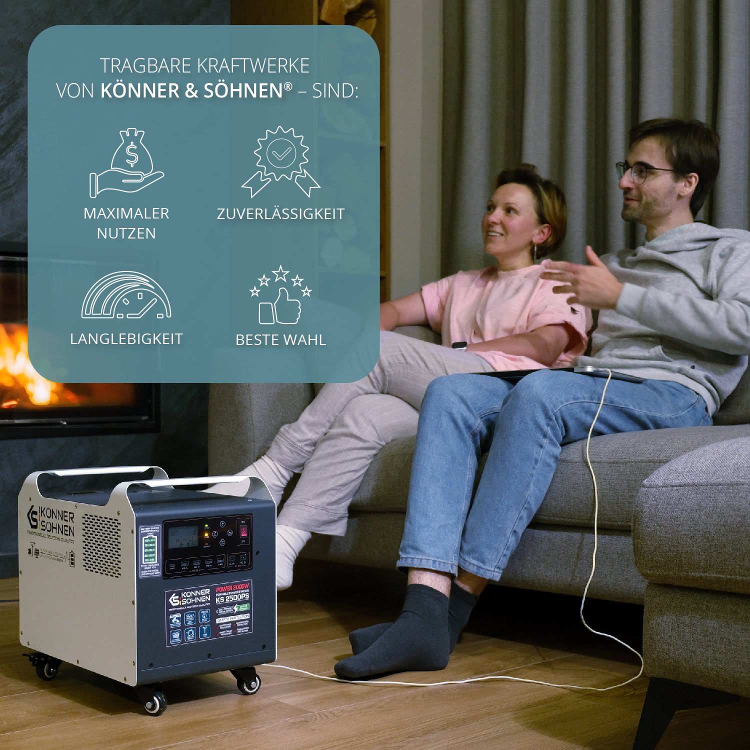 Kraftfuld kraftstation KS 2500PS