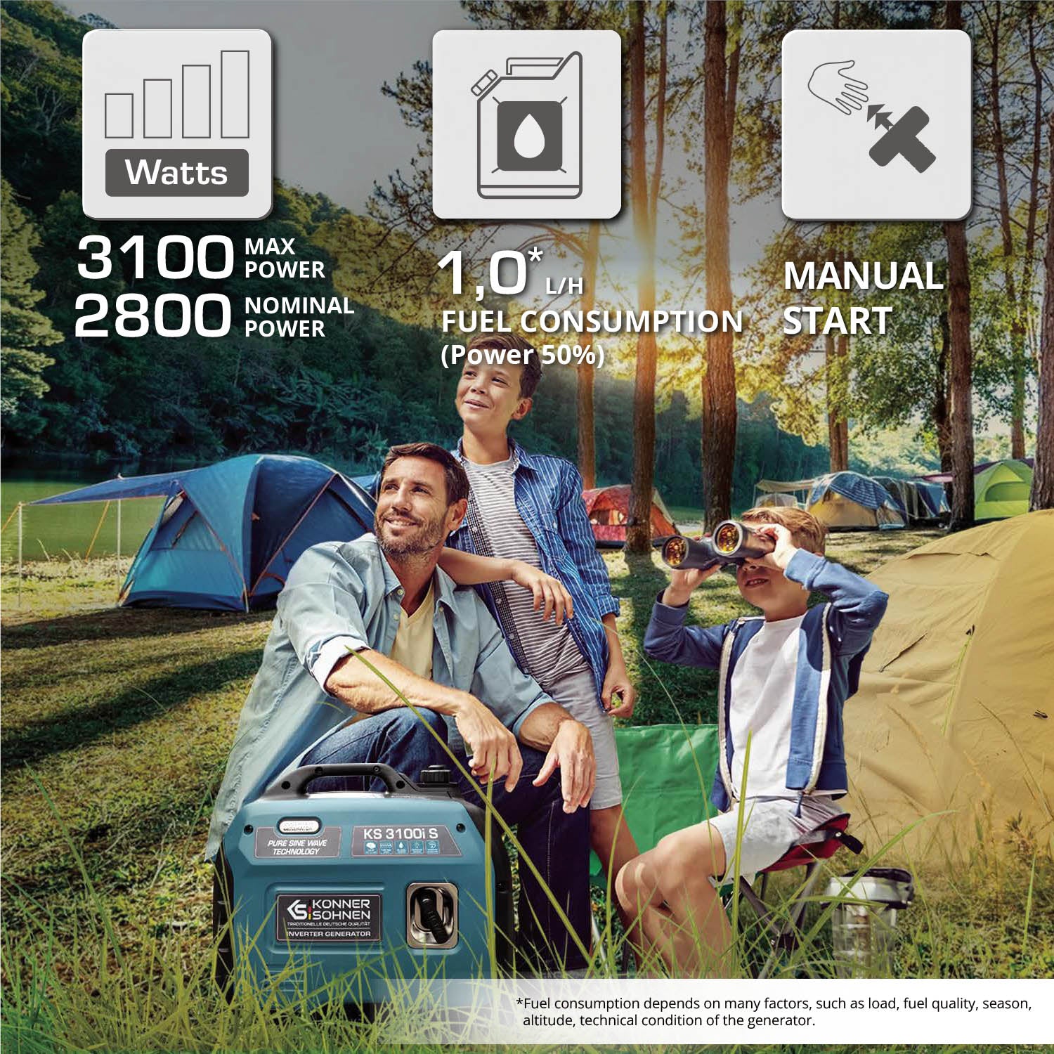 Inverteres generátor KS 3100i S