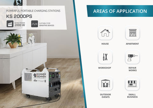 Draagbare zonne-energiecentrale KS 2000PS