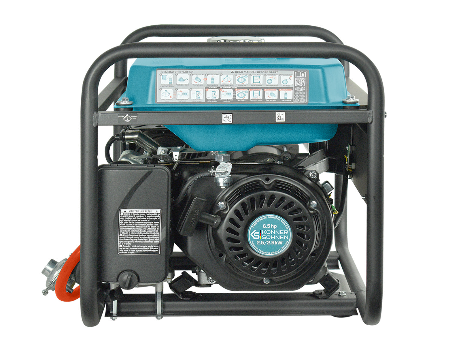 Generador híbrido de gasolina y gas "Könner & Söhnen" KS 2900G