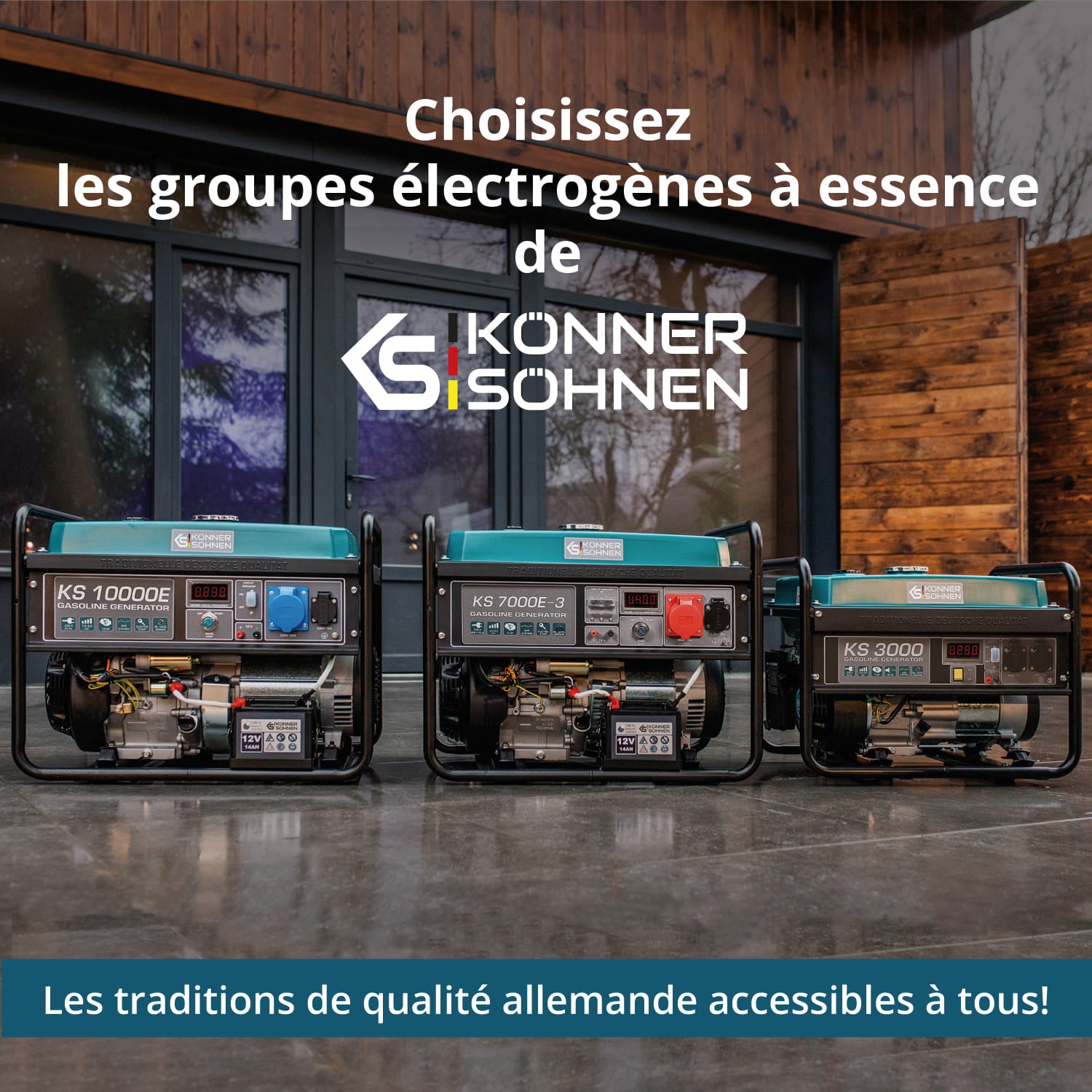 Groupe électrogène à essence "Könner & Söhnen" KS 3000E