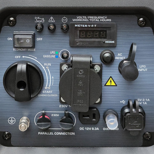 Panel de control ergonómico