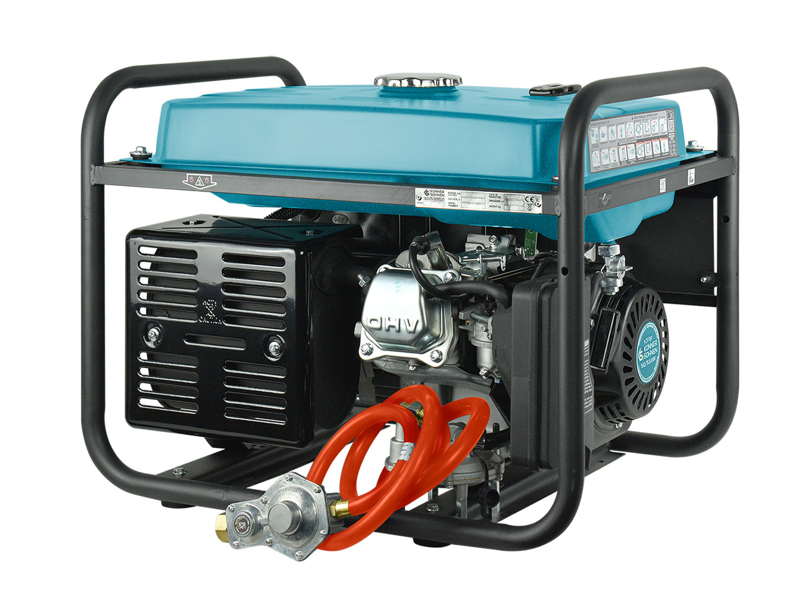 Generador híbrido de gasolina y gas "Könner & Söhnen" KS 7000E G