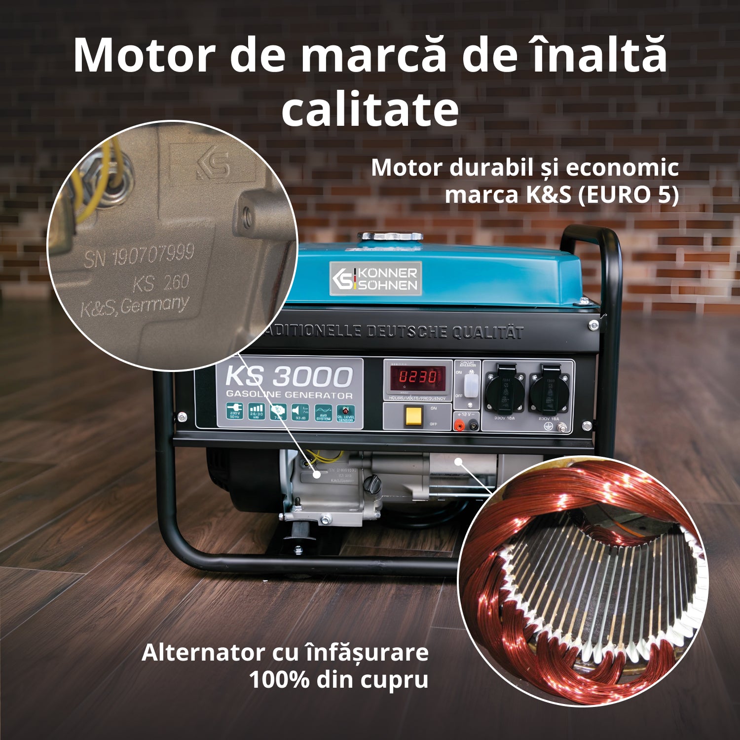 Generator pe benzină „Könner & Söhnen” KS 3000