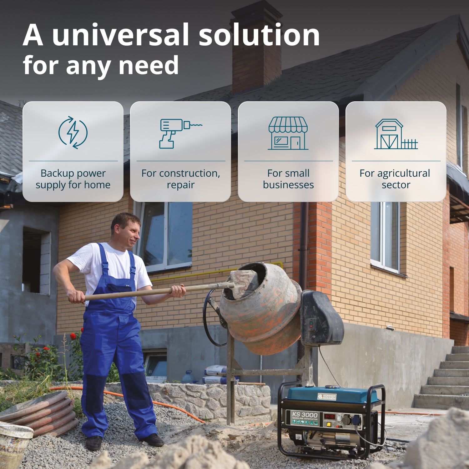 Gasoline generator "Könner & Söhnen" KS 3000