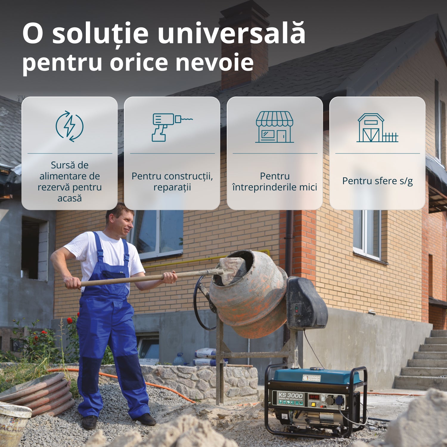 Generator pe benzină „Könner & Söhnen” KS 3000