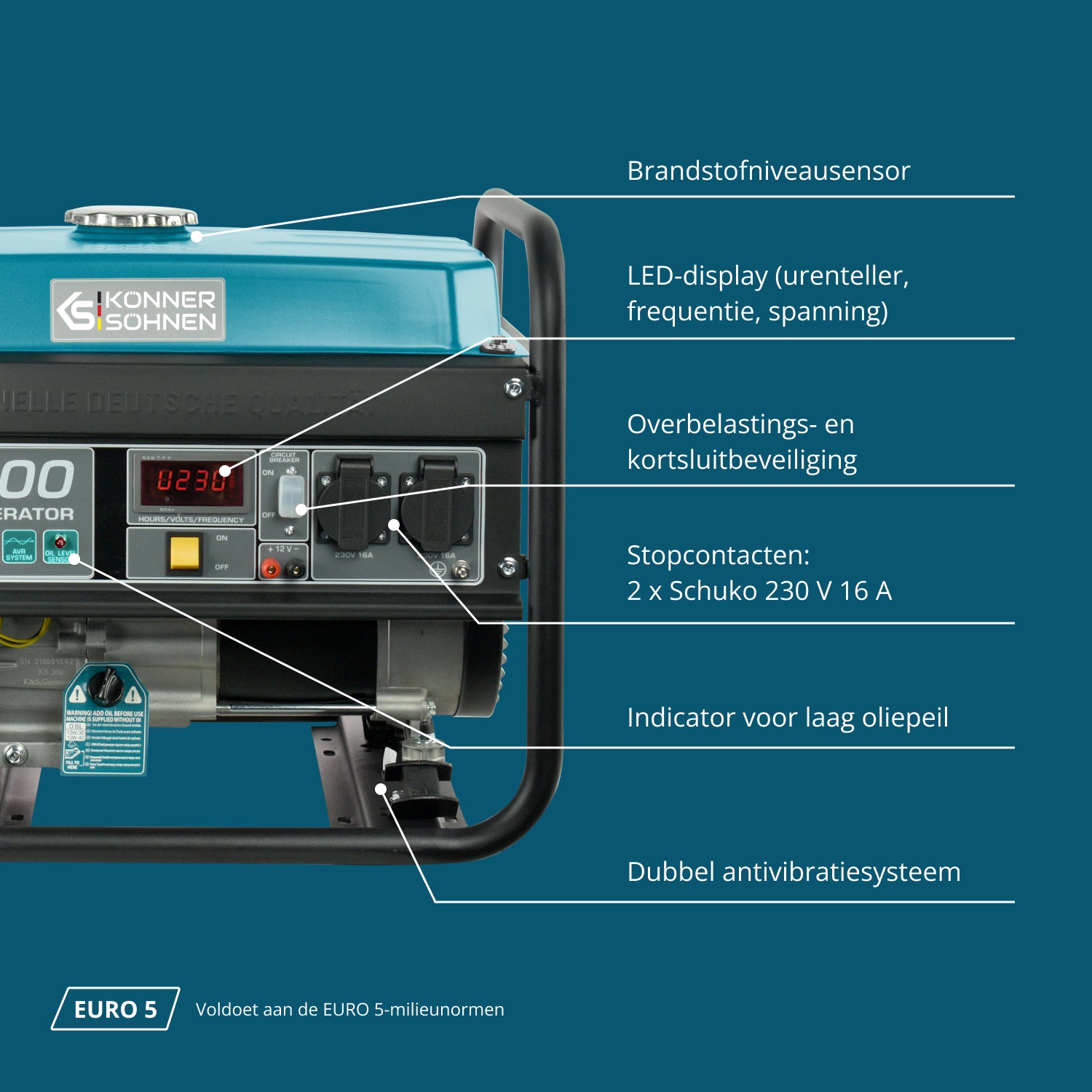 Benzinegenerator "Könner & Söhnen" KS 3000
