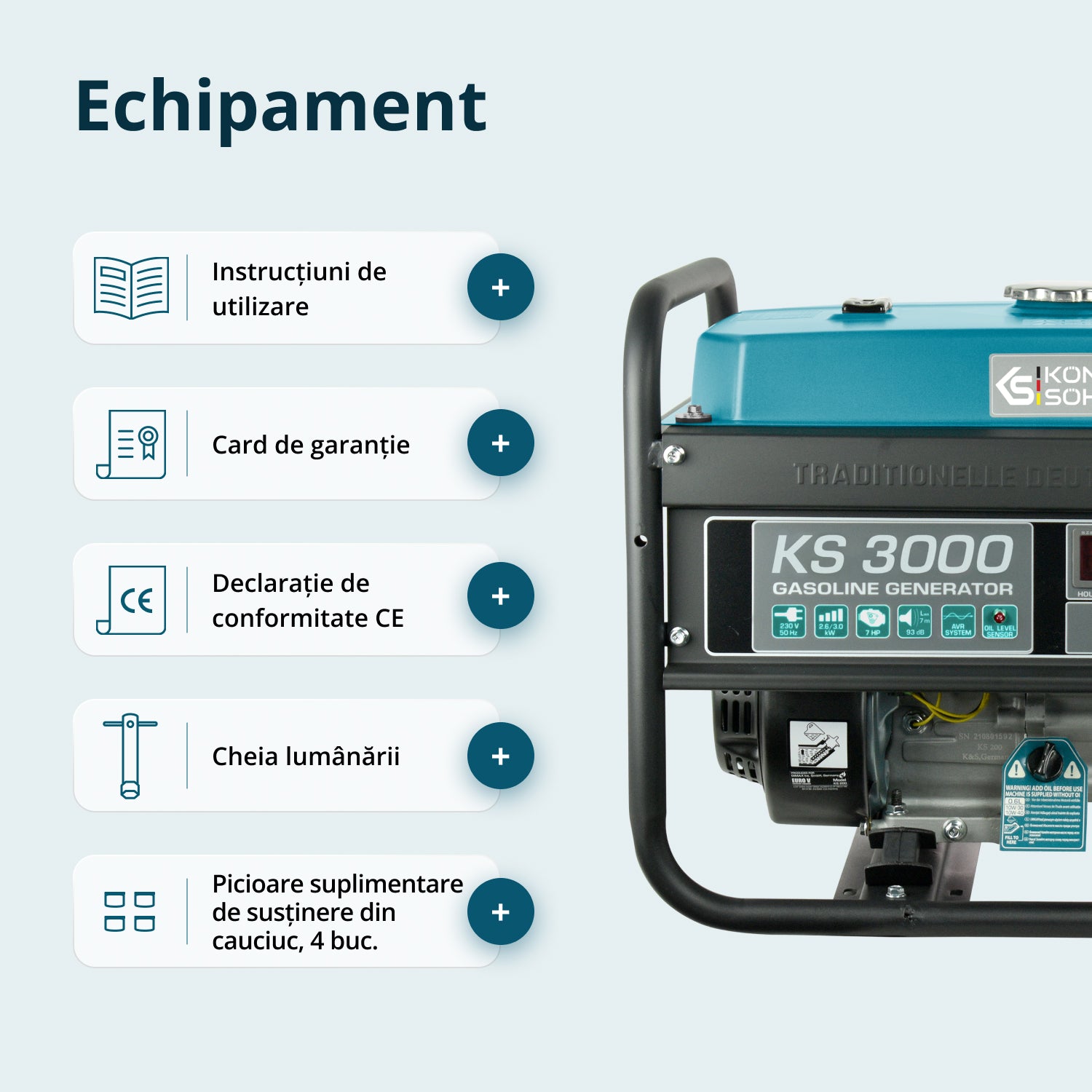 Generator pe benzină „Könner & Söhnen” KS 3000