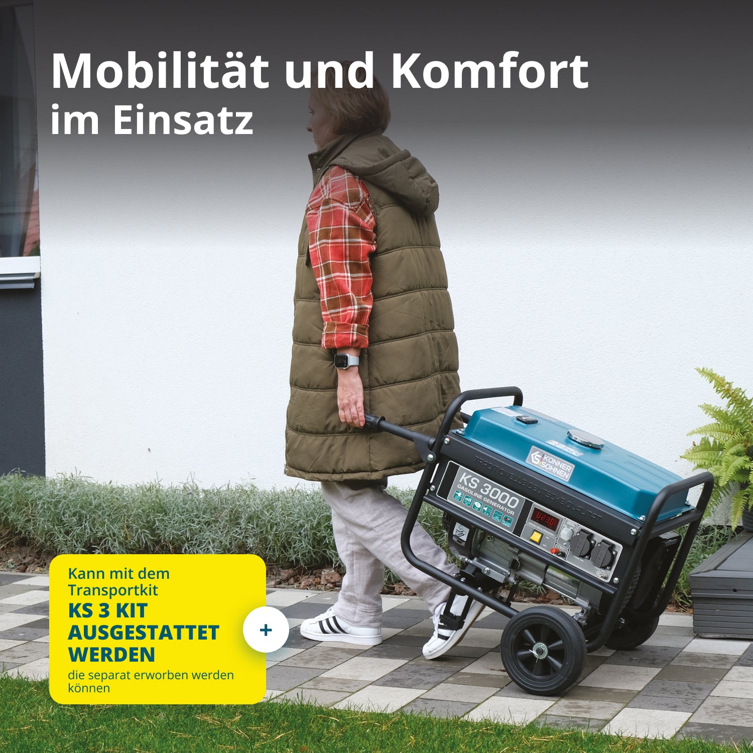 Benzinski generator „Könner & Söhnen“ KS 3000