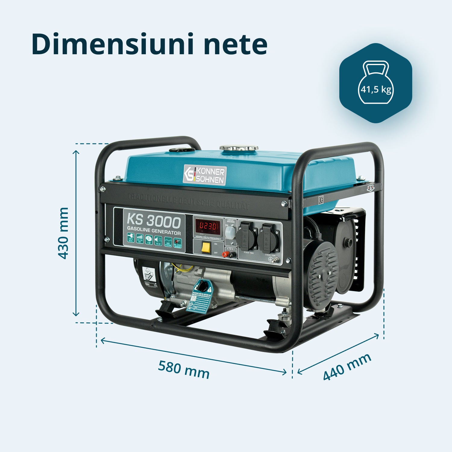 Generator pe benzină „Könner & Söhnen” KS 3000