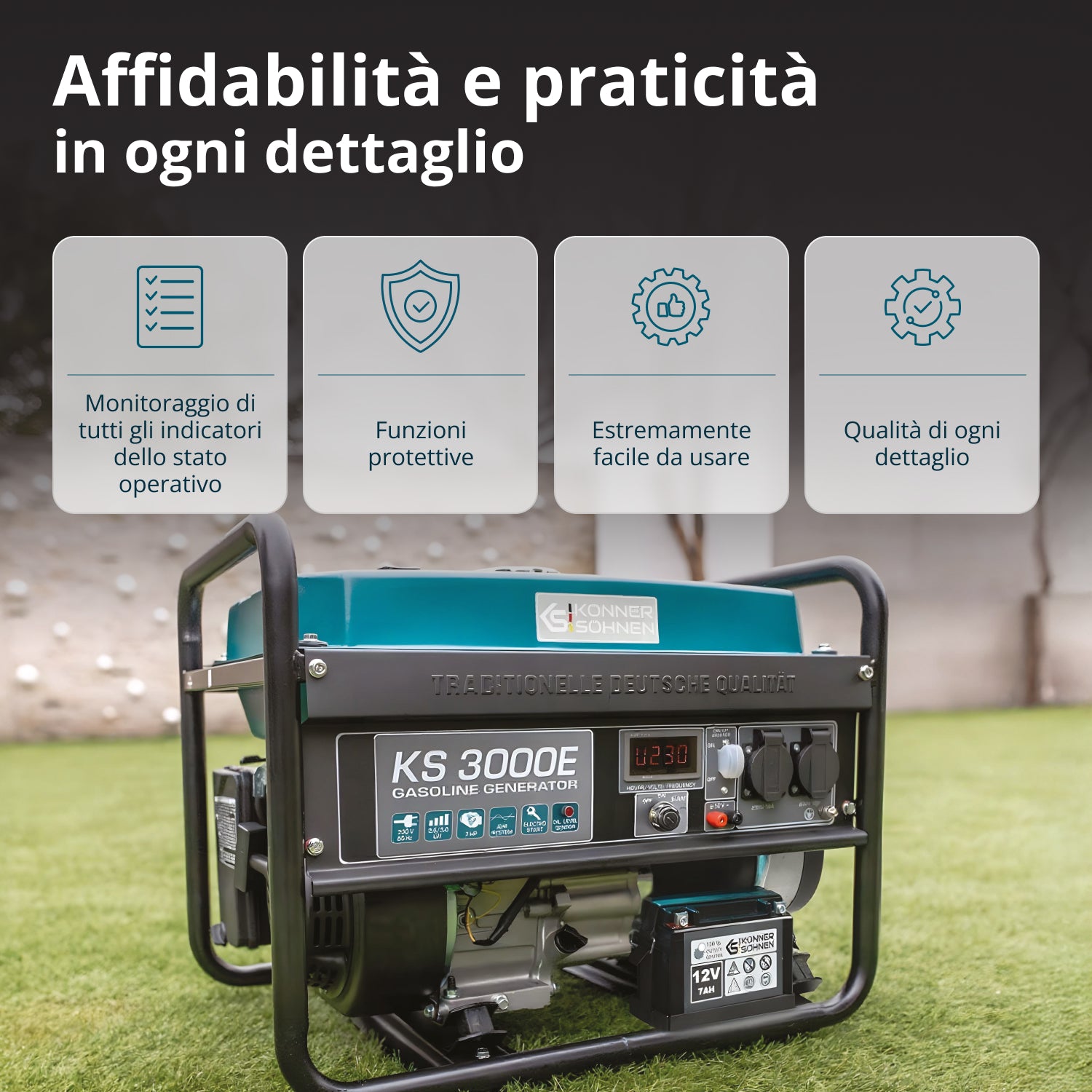 Generatore a benzina "Könner & Söhnen" KS 3000E
