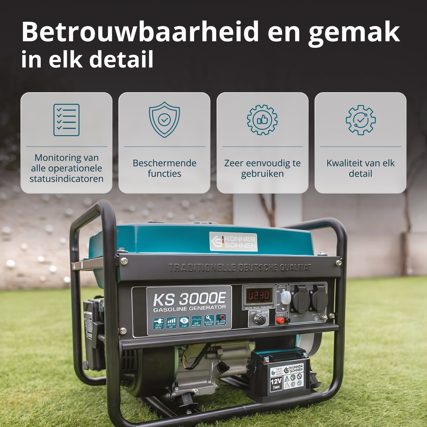 Benzinegenerator "Könner & Söhnen" KS 3000E