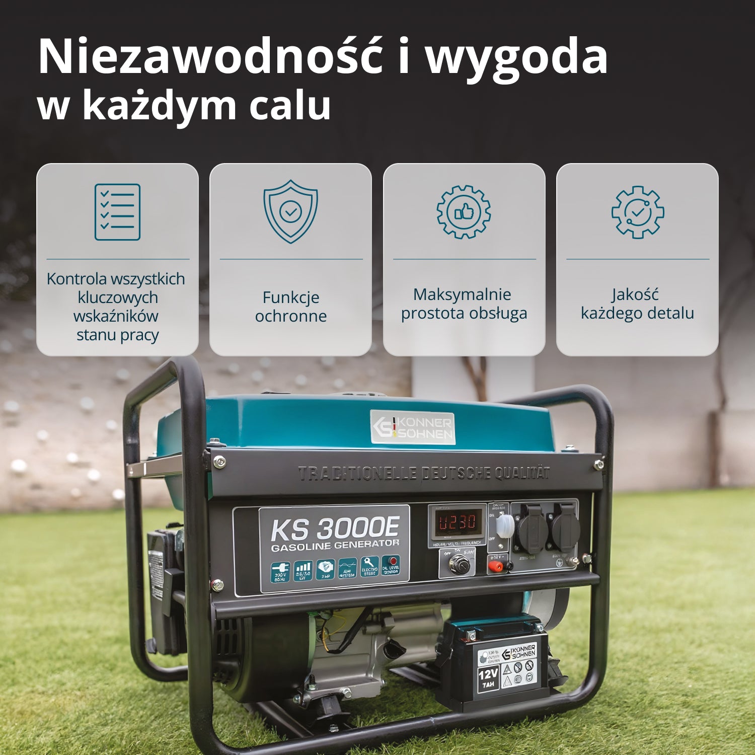 Generator benzynowy „Könner & Söhnen” KS 3000E
