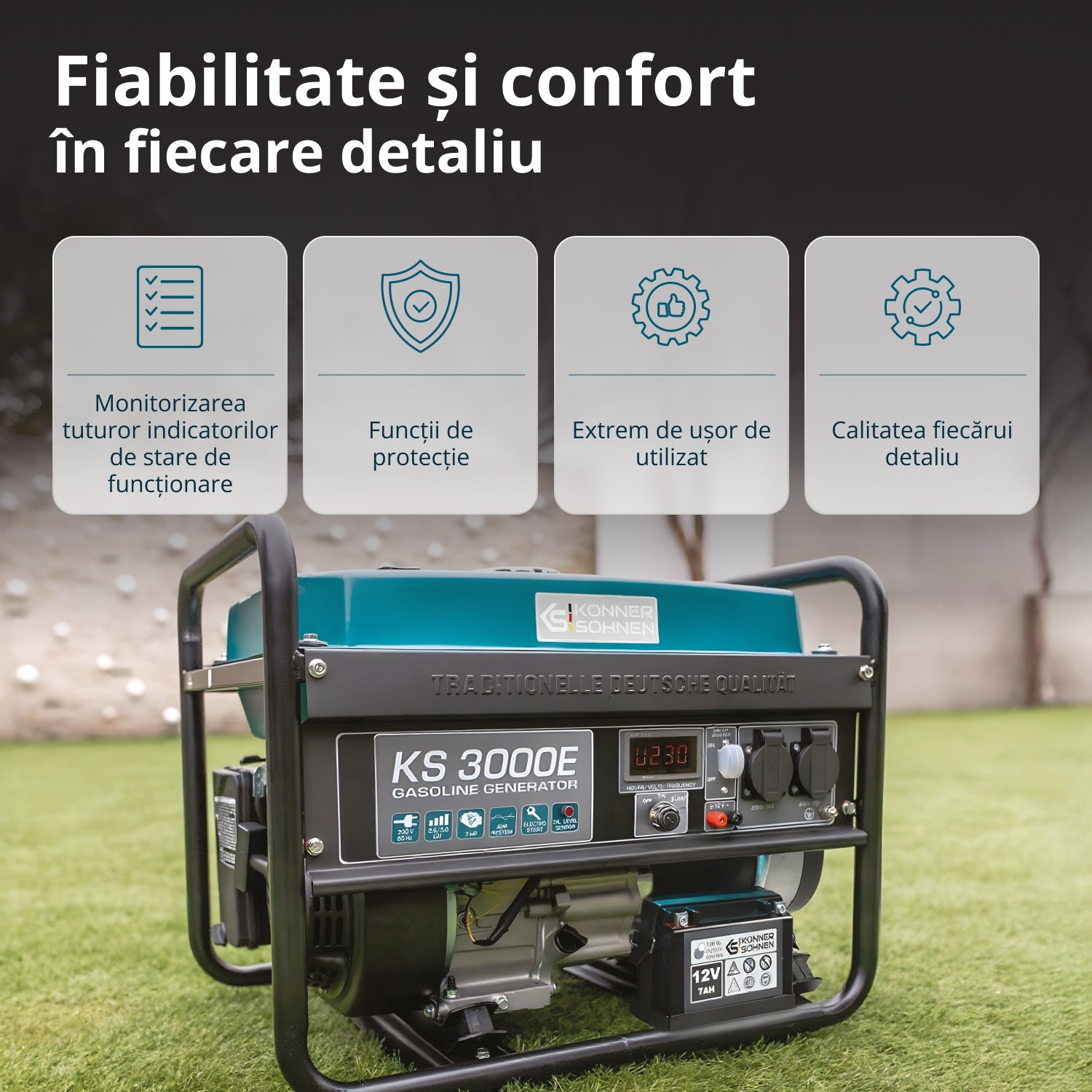 Generator pe benzină „Könner & Söhnen” KS 3000E