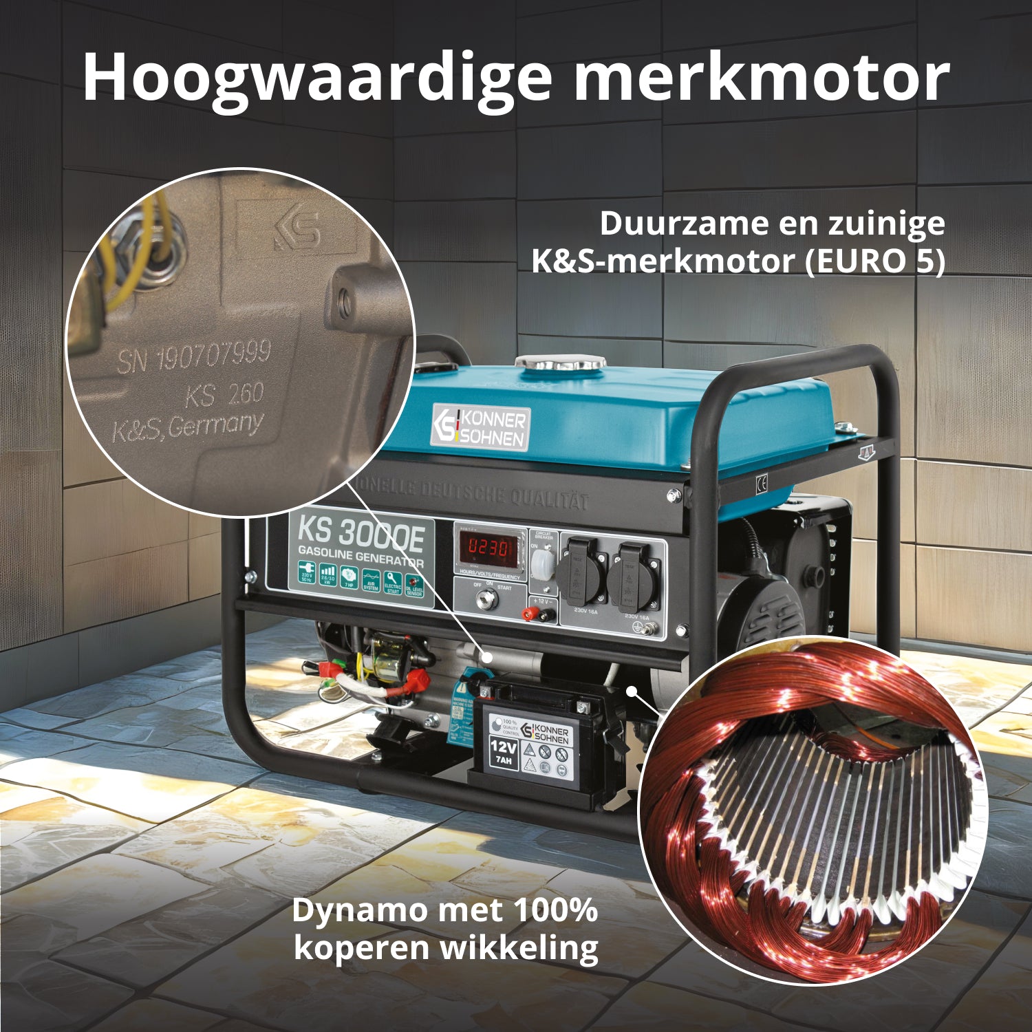 Benzinegenerator "Könner & Söhnen" KS 3000E