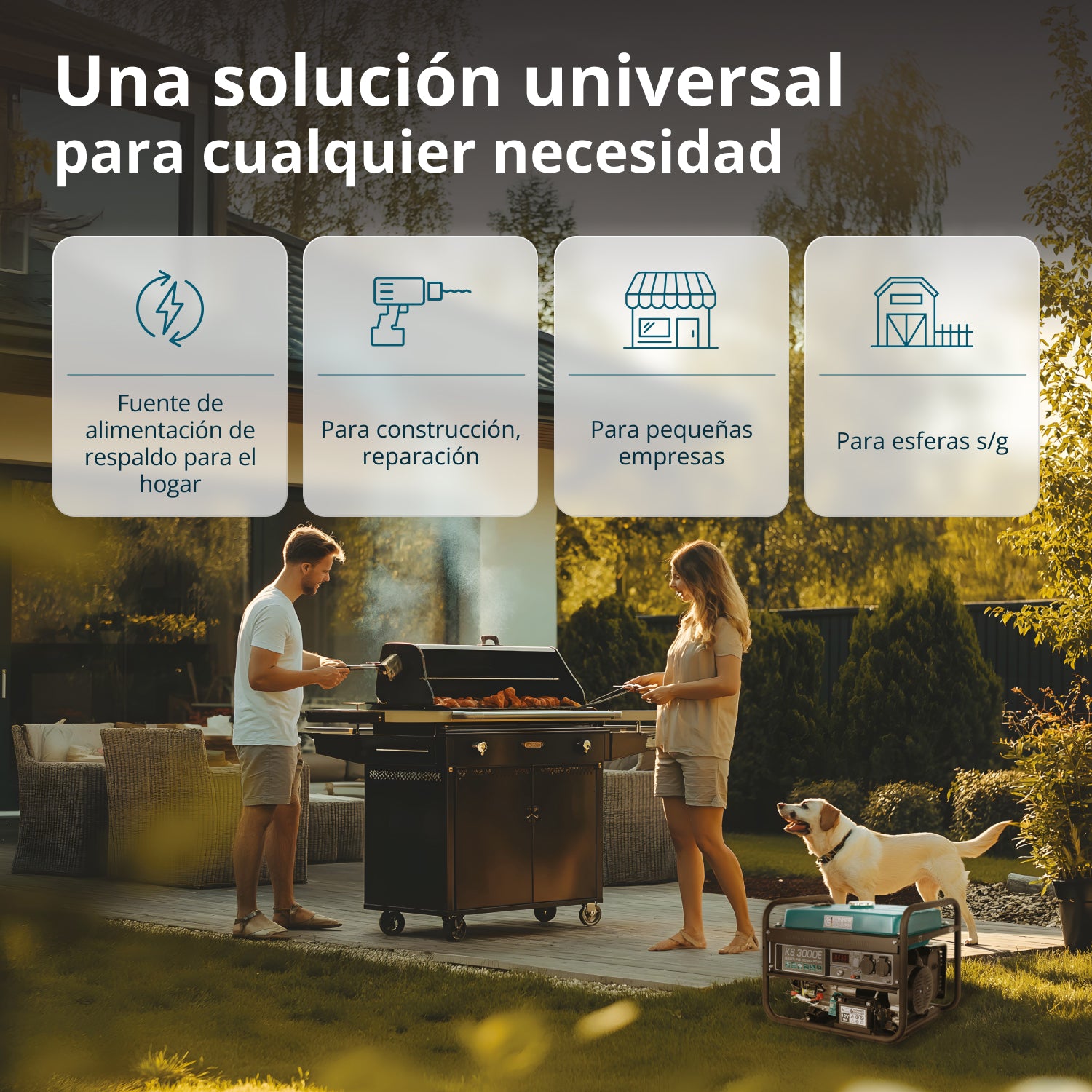 Generador de gasolina "Könner & Söhnen" KS 3000E