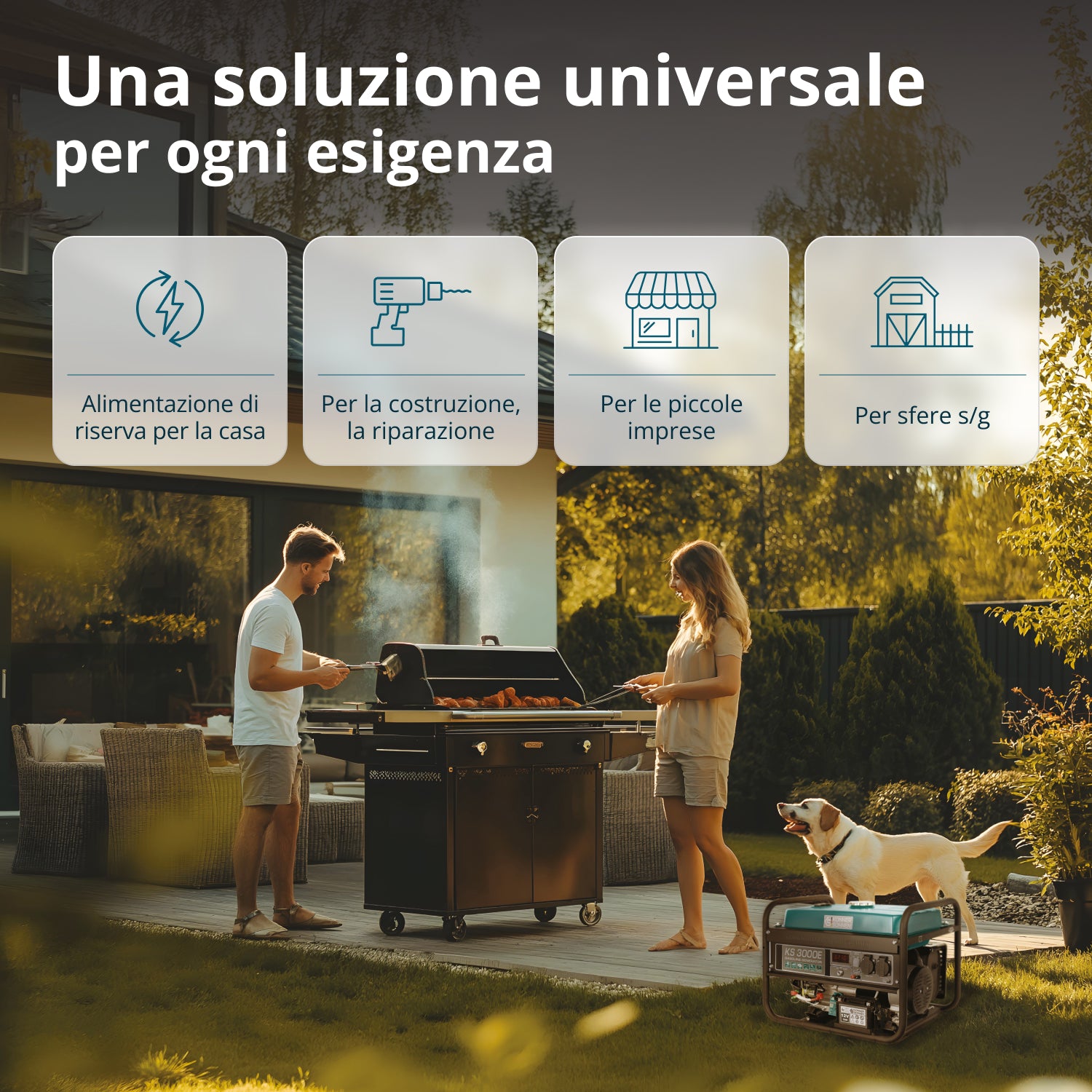 Generatore a benzina "Könner & Söhnen" KS 3000E