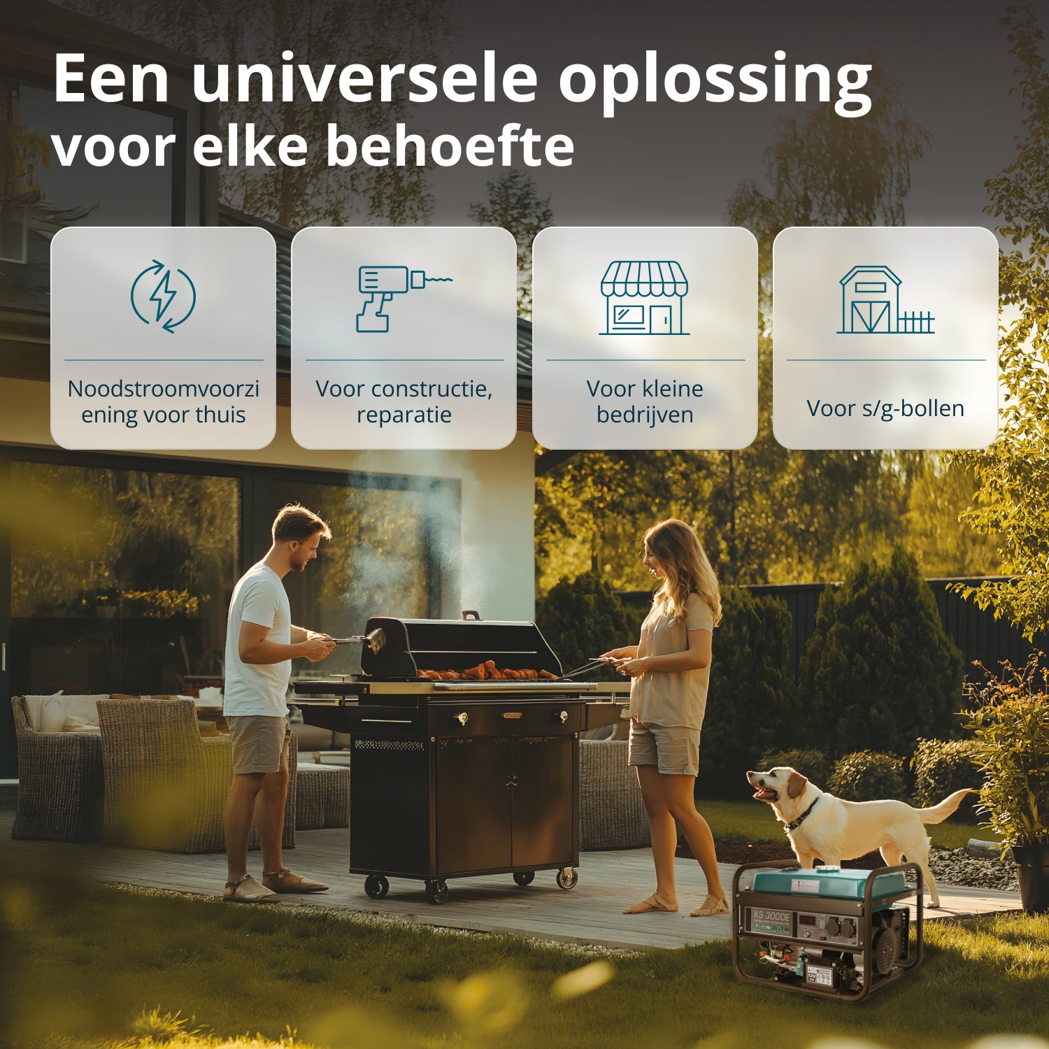 Benzinegenerator "Könner & Söhnen" KS 3000E