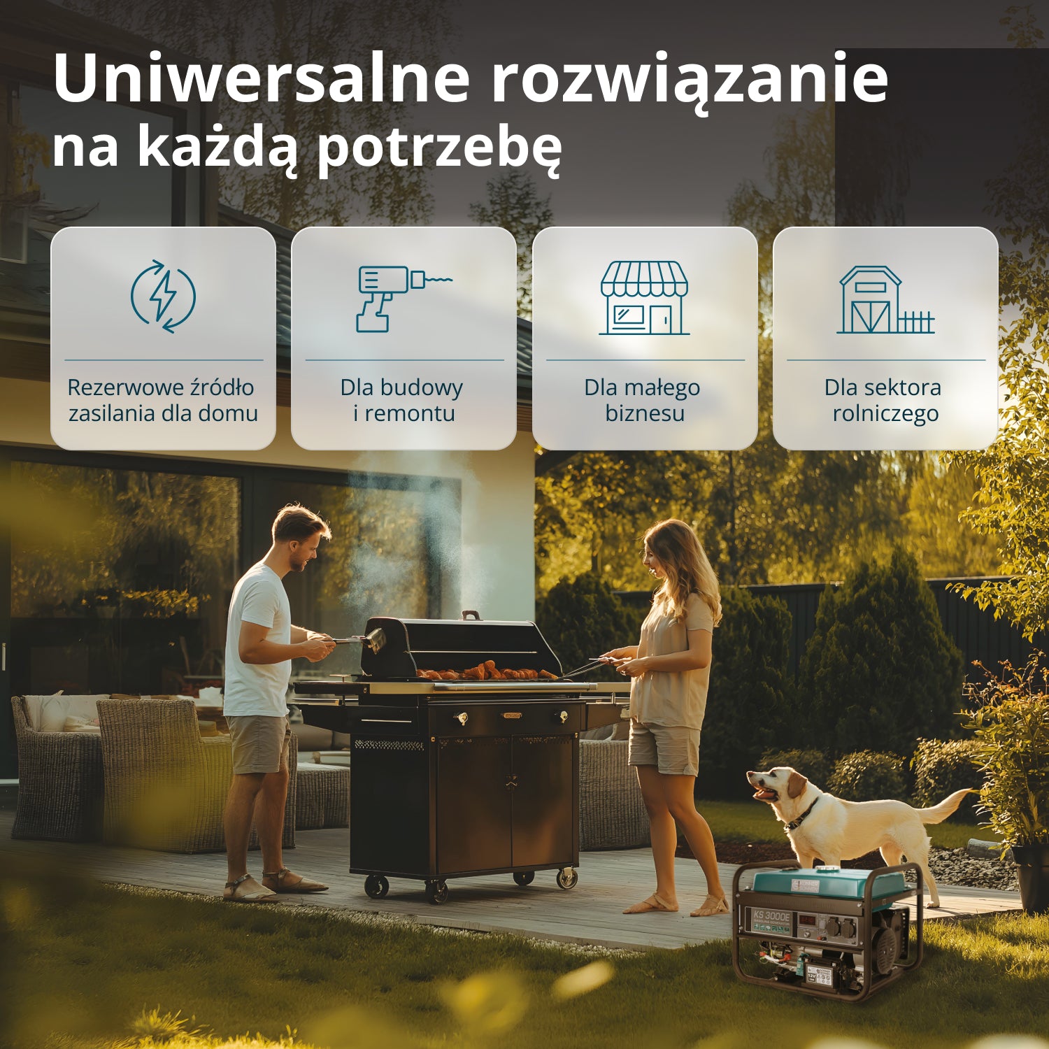 Generator benzynowy „Könner & Söhnen” KS 3000E