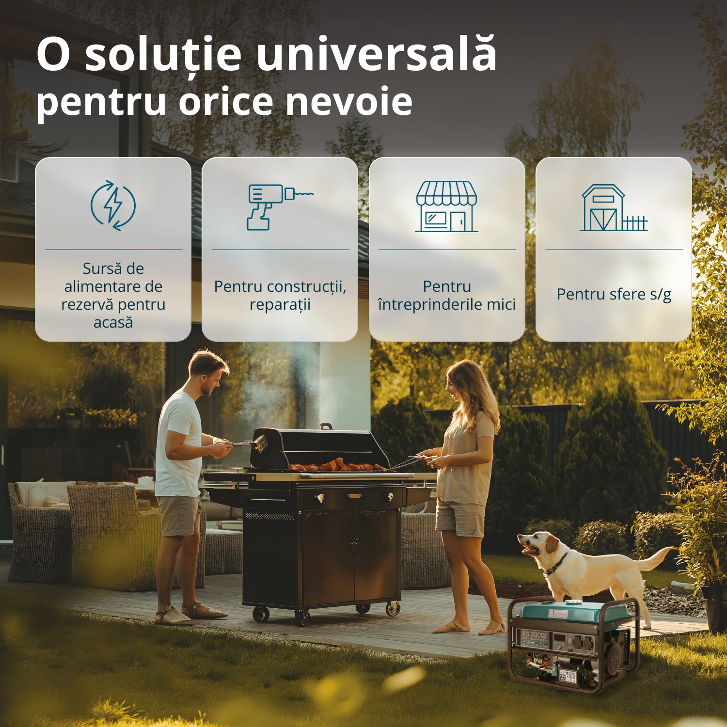 Generator pe benzină „Könner & Söhnen” KS 3000E