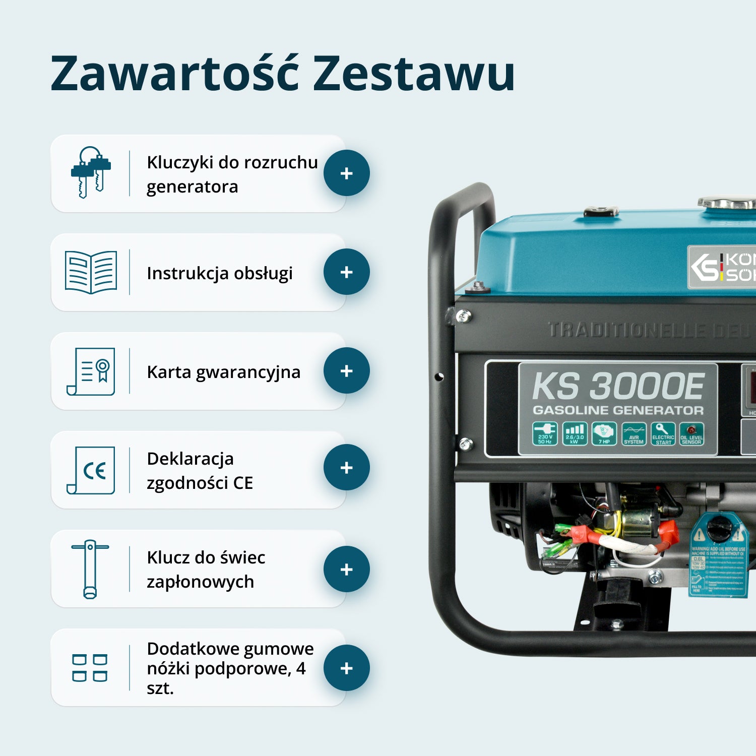 Generator benzynowy „Könner & Söhnen” KS 3000E