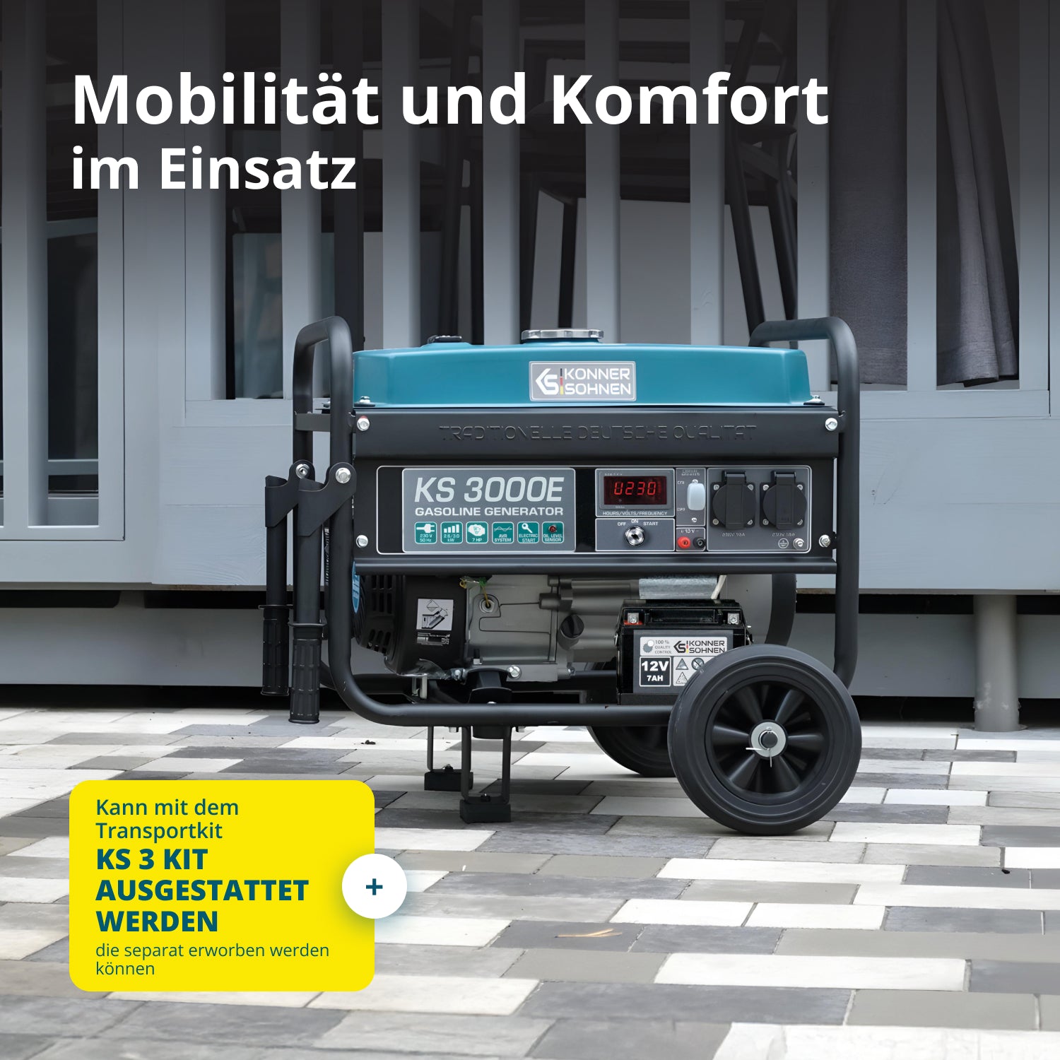 Bensinaggregat "Könner & Söhnen" KS 3000E