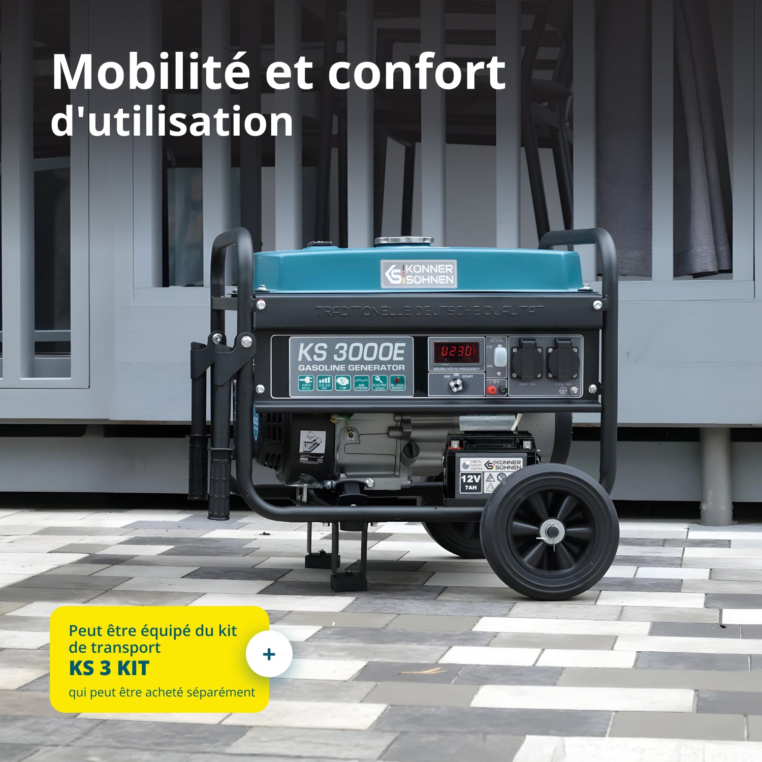 Groupe électrogène à essence "Könner & Söhnen" KS 3000E