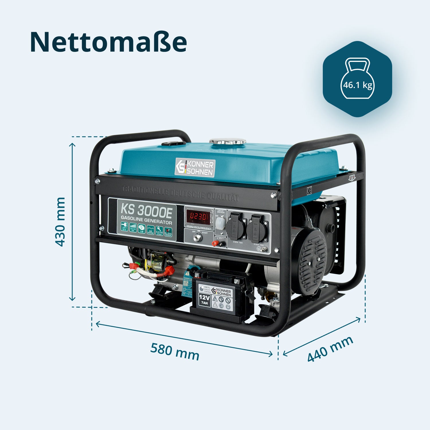 Bensinaggregat "Könner & Söhnen" KS 3000E