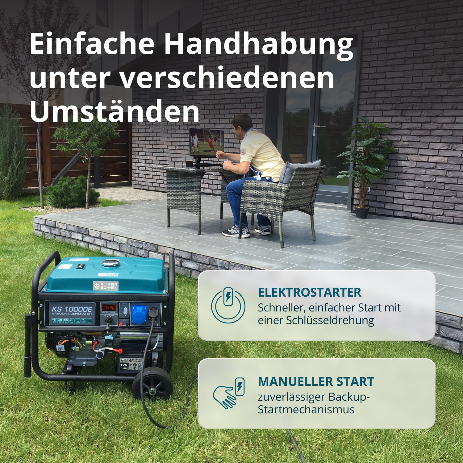 Γεννήτρια βενζίνης «Könner & Söhnen» KS 10000E