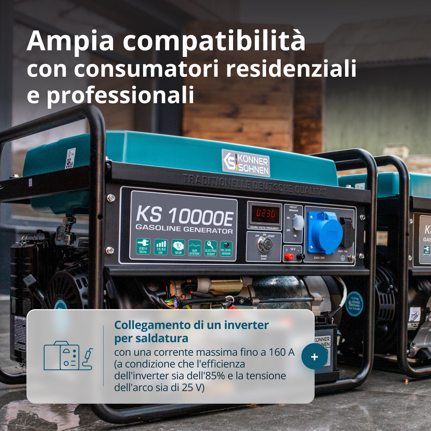 Generatore a benzina "Könner & Söhnen" KS 10000E