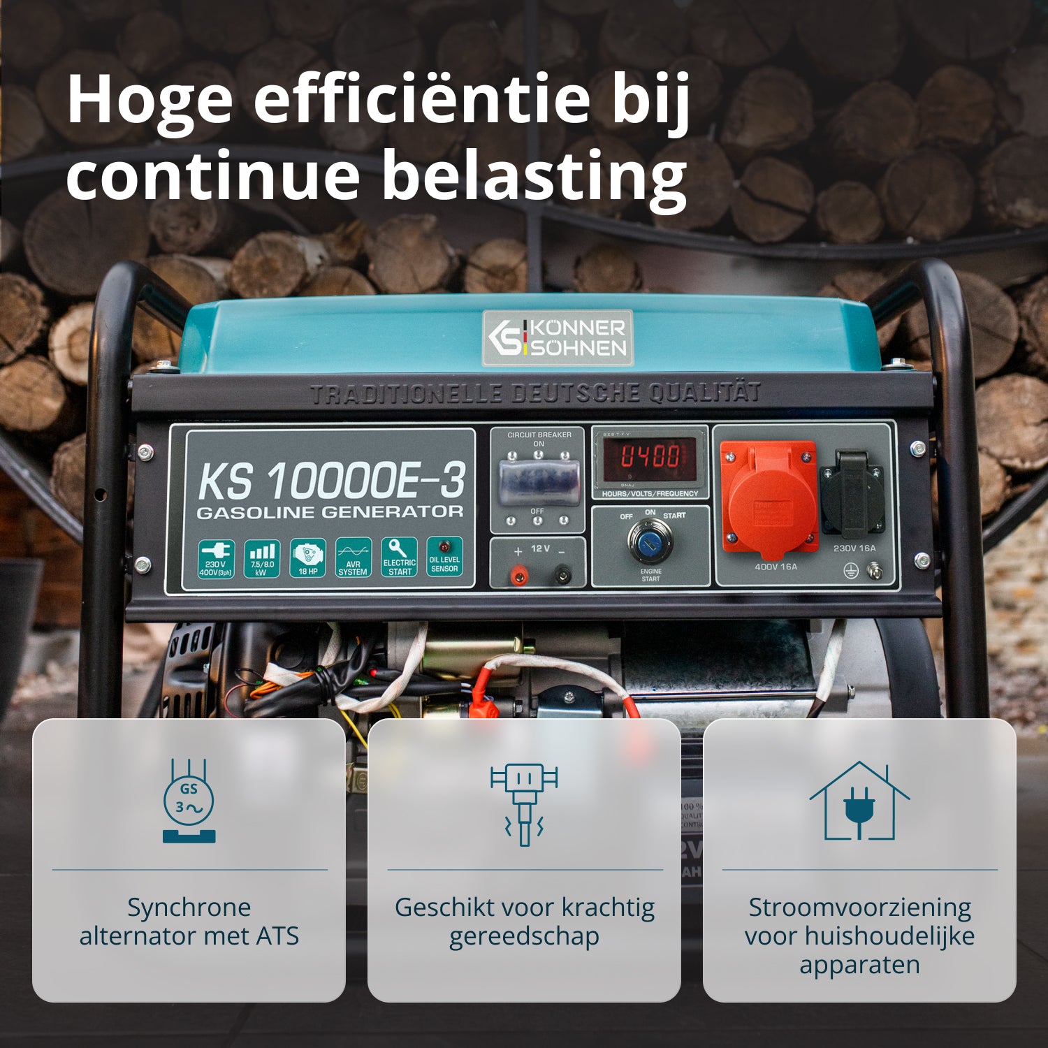 Benzinegenerator "Könner & Söhnen" KS 10000E-3