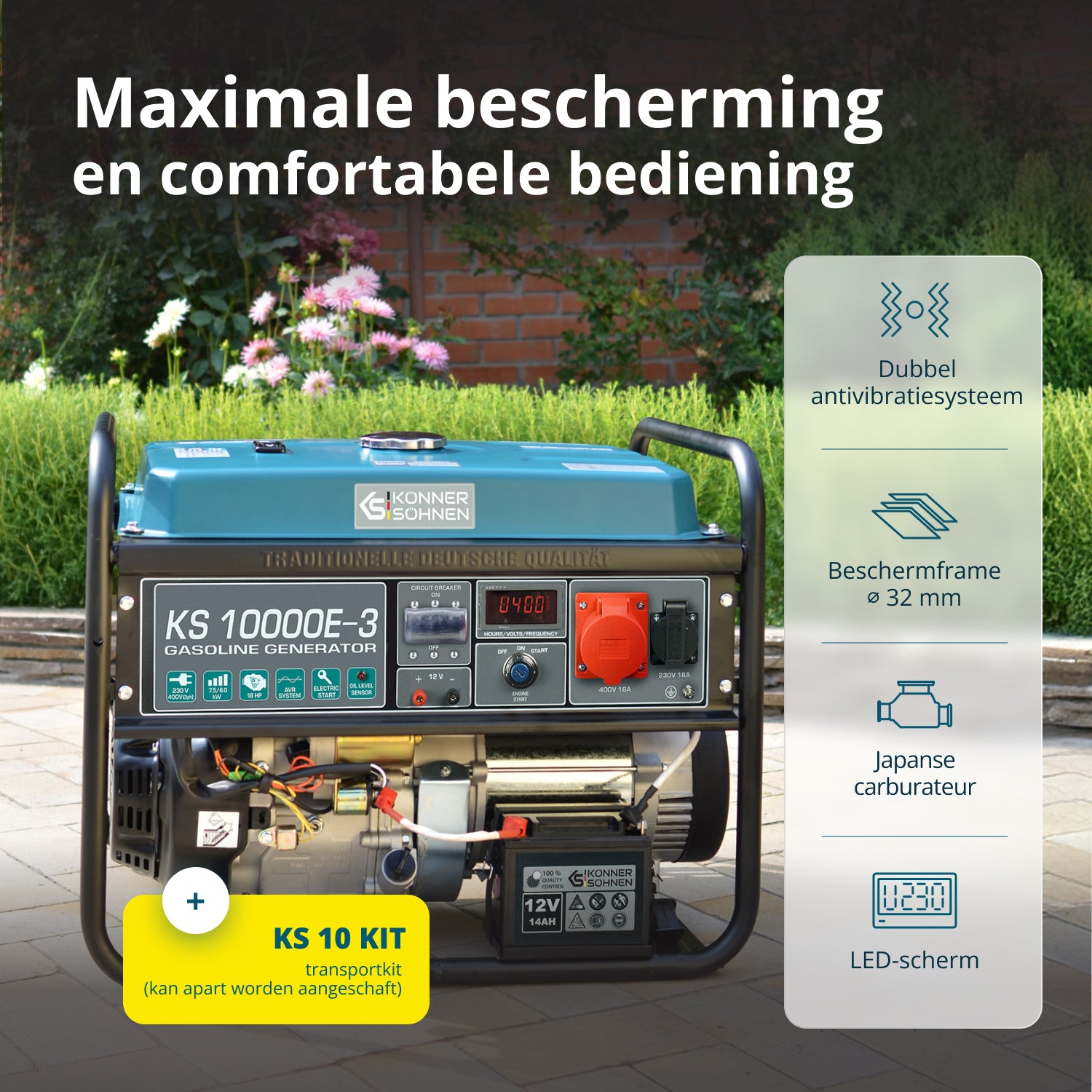 Benzinegenerator "Könner & Söhnen" KS 10000E-3