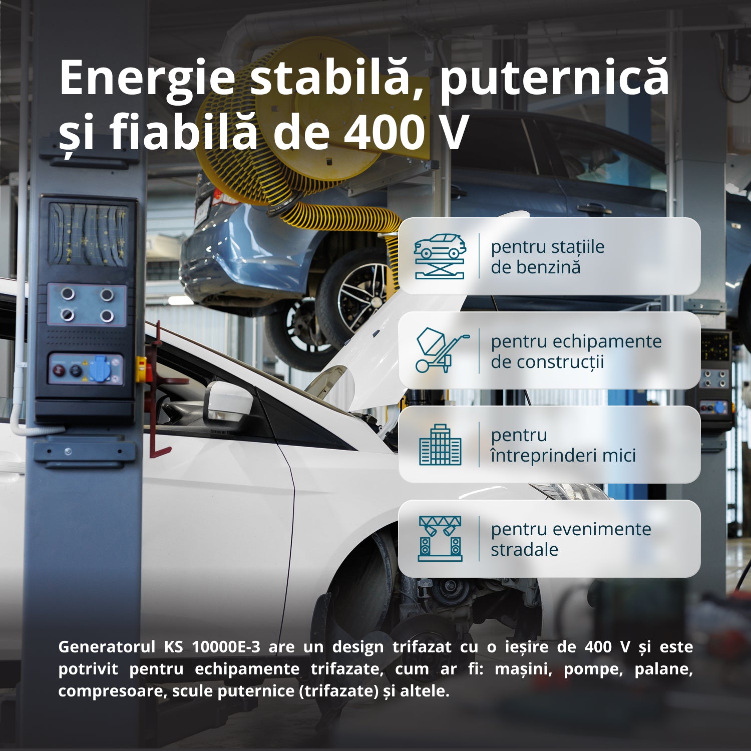 Generator pe benzină „Könner & Söhnen” KS 10000E-3