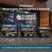 Groupe électrogène à essence "Könner & Söhnen" KS 7000E 1/3 thumbnail