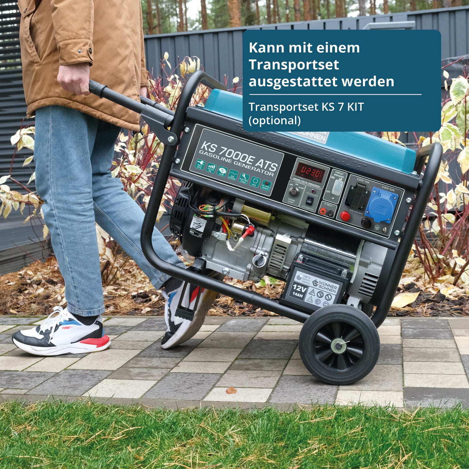 Gerador a gasolina "Könner & Söhnen" KS 7000E ATS