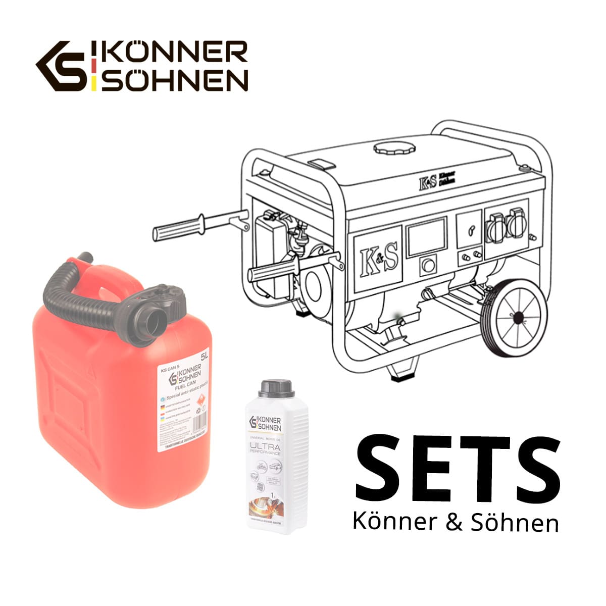 SETPROMO647 : KS 7000E G + KS 10W-30 + KS B2A + KS COVER20 + KS 7 KIT